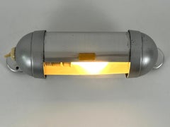 Streamline Design Bauhaus Sub-Marine Cabinet Sconce by König Germany 1940s