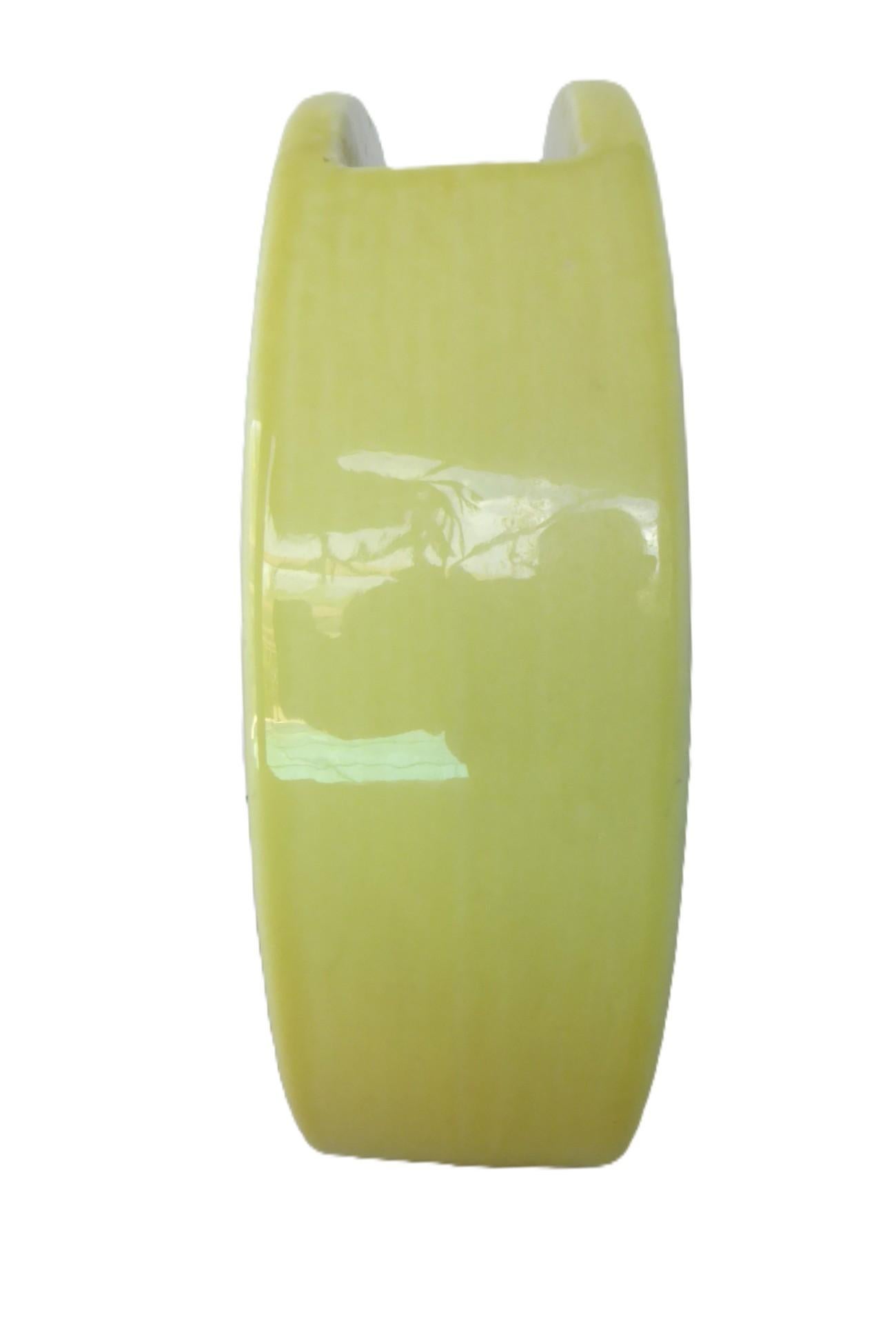 Art déco Streamline Modern TAC Circlet Disc Vase Trenton Potteries by G McStay Jackson US en vente