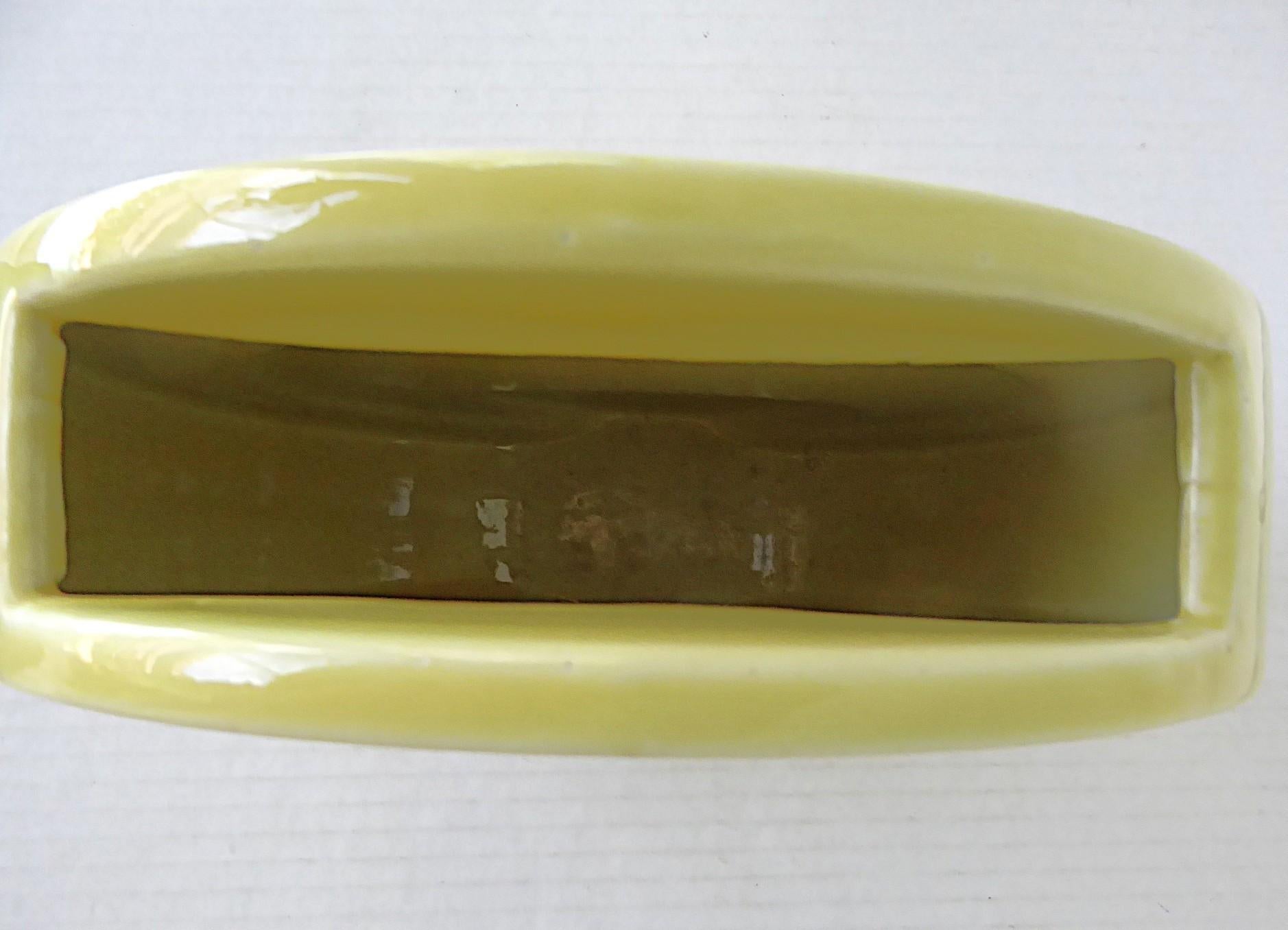 Streamline Modern TAC Circlet Disc Vase Trenton Potteries by G McStay Jackson US en vente 2