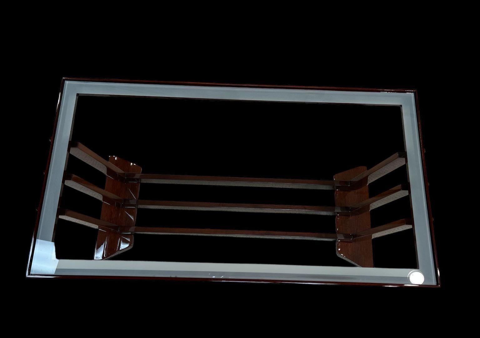 Table basse Art déco Streamline Moderne américaine vers 1930 en vente 2