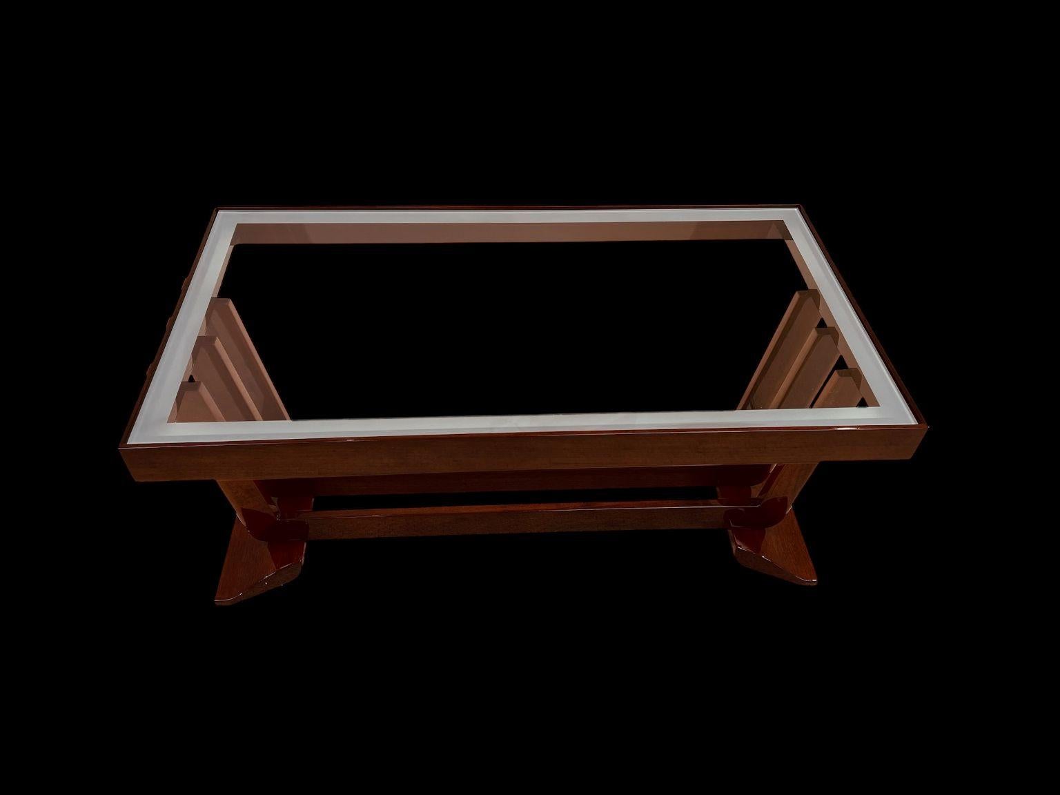 Table basse Art déco Streamline Moderne américaine vers 1930 en vente 4