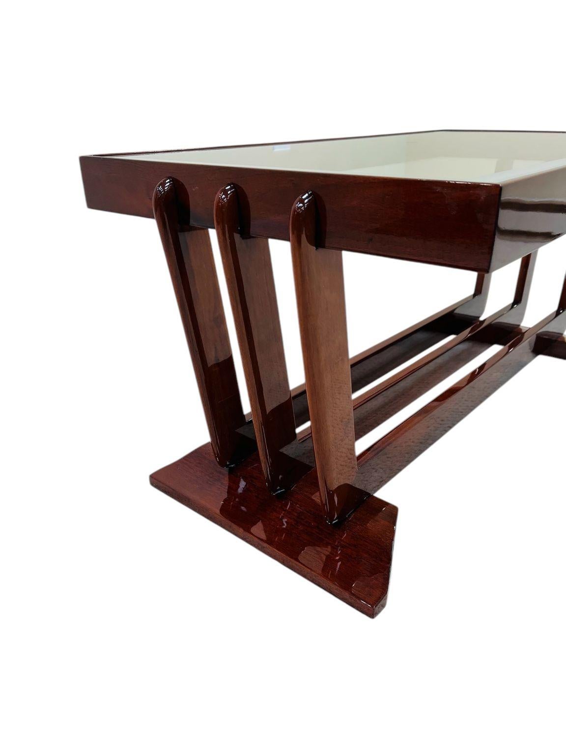 Table basse Art déco Streamline Moderne américaine vers 1930 en vente 6