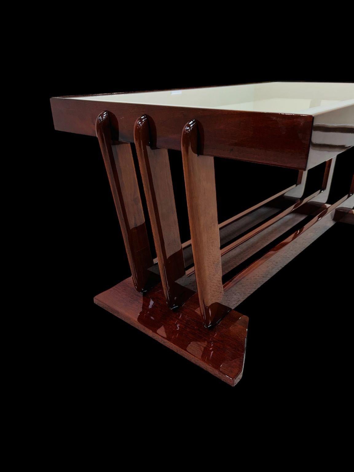 Table basse Art déco Streamline Moderne américaine vers 1930 en vente 7
