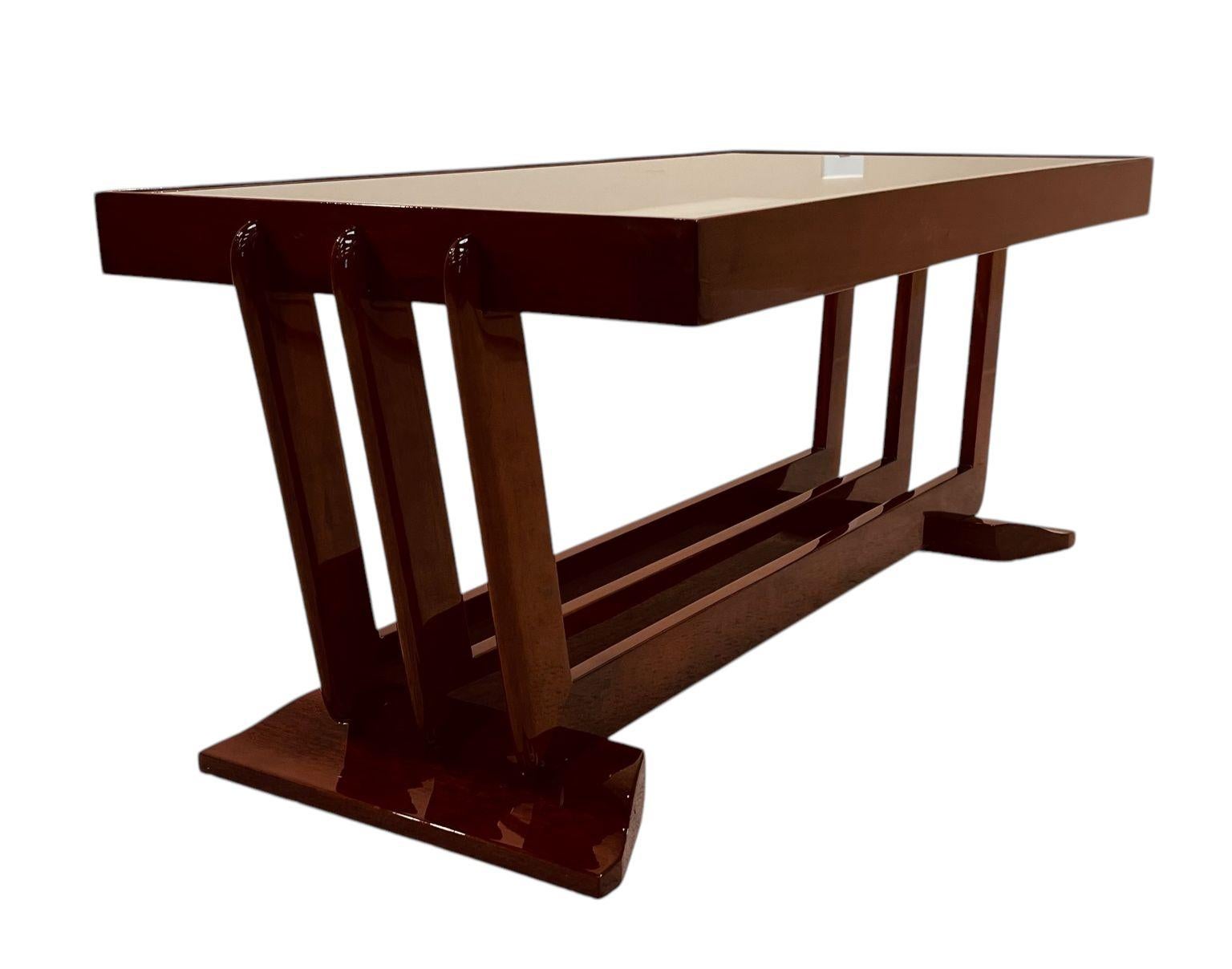 Style « paquebot » Table basse Art déco Streamline Moderne américaine vers 1930 en vente
