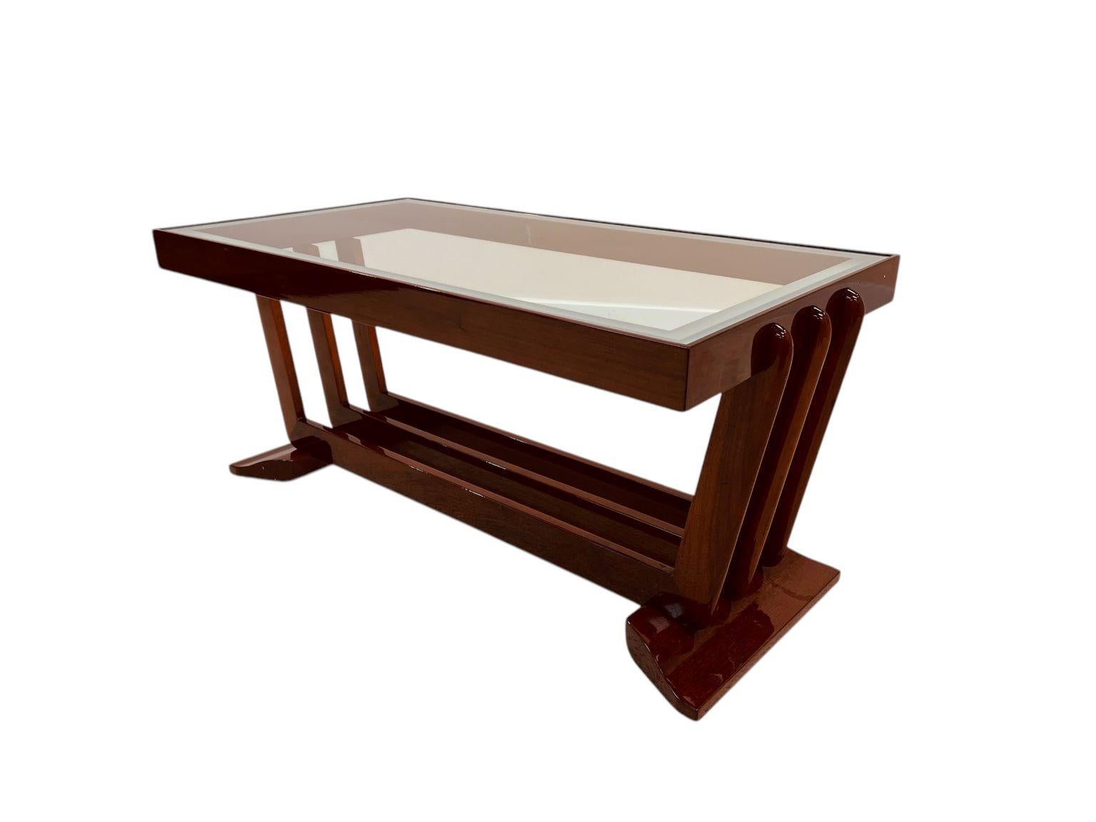 Dépoli Table basse Art déco Streamline Moderne américaine vers 1930 en vente