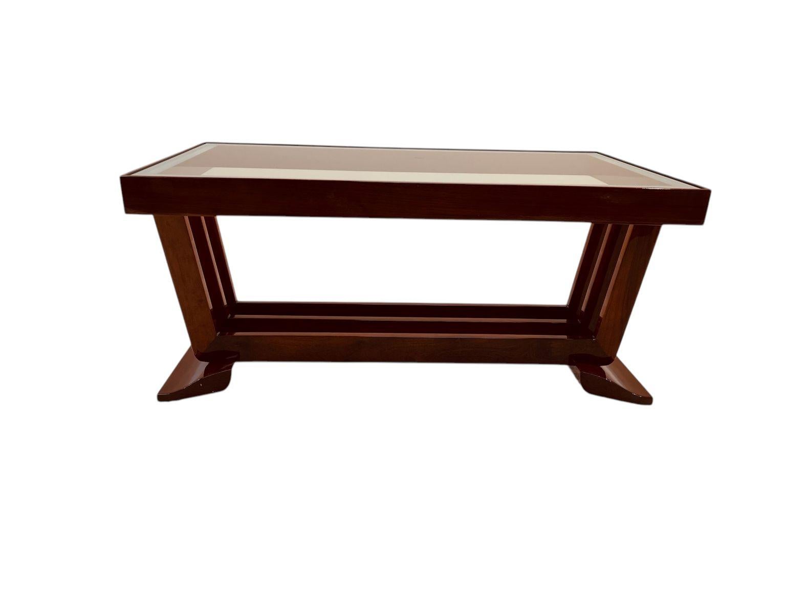 Milieu du XXe siècle Table basse Art déco Streamline Moderne américaine vers 1930 en vente