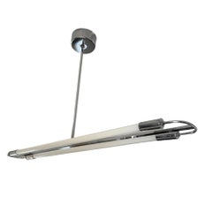 Streamline Moderne Ceiling lamp, chrome and Neon tubes, Germany circa 1935
