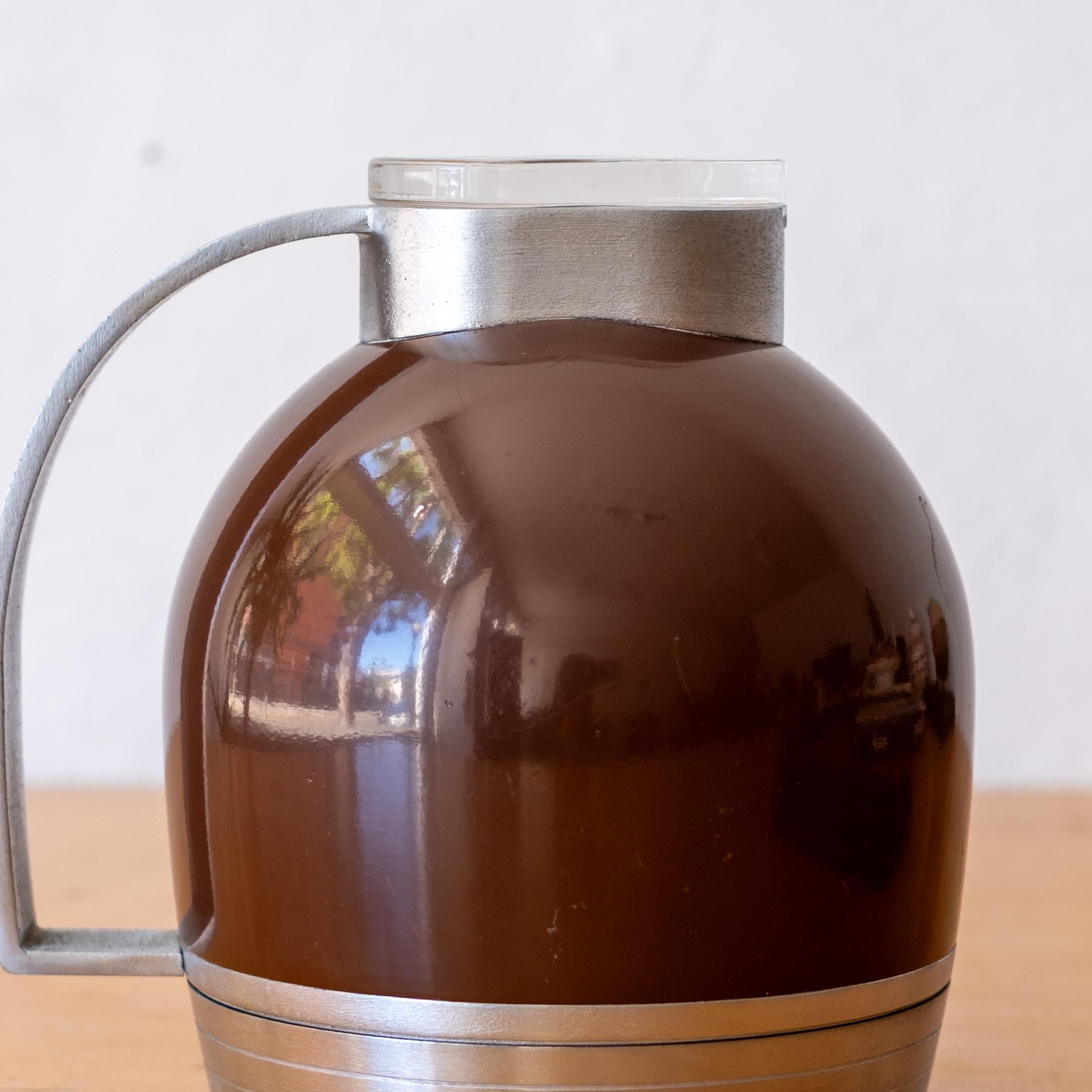 Streamlined Moderne Streamline Moderne Machined Aluminum Thermos No 539 by Henry Dreyfuss For Sale