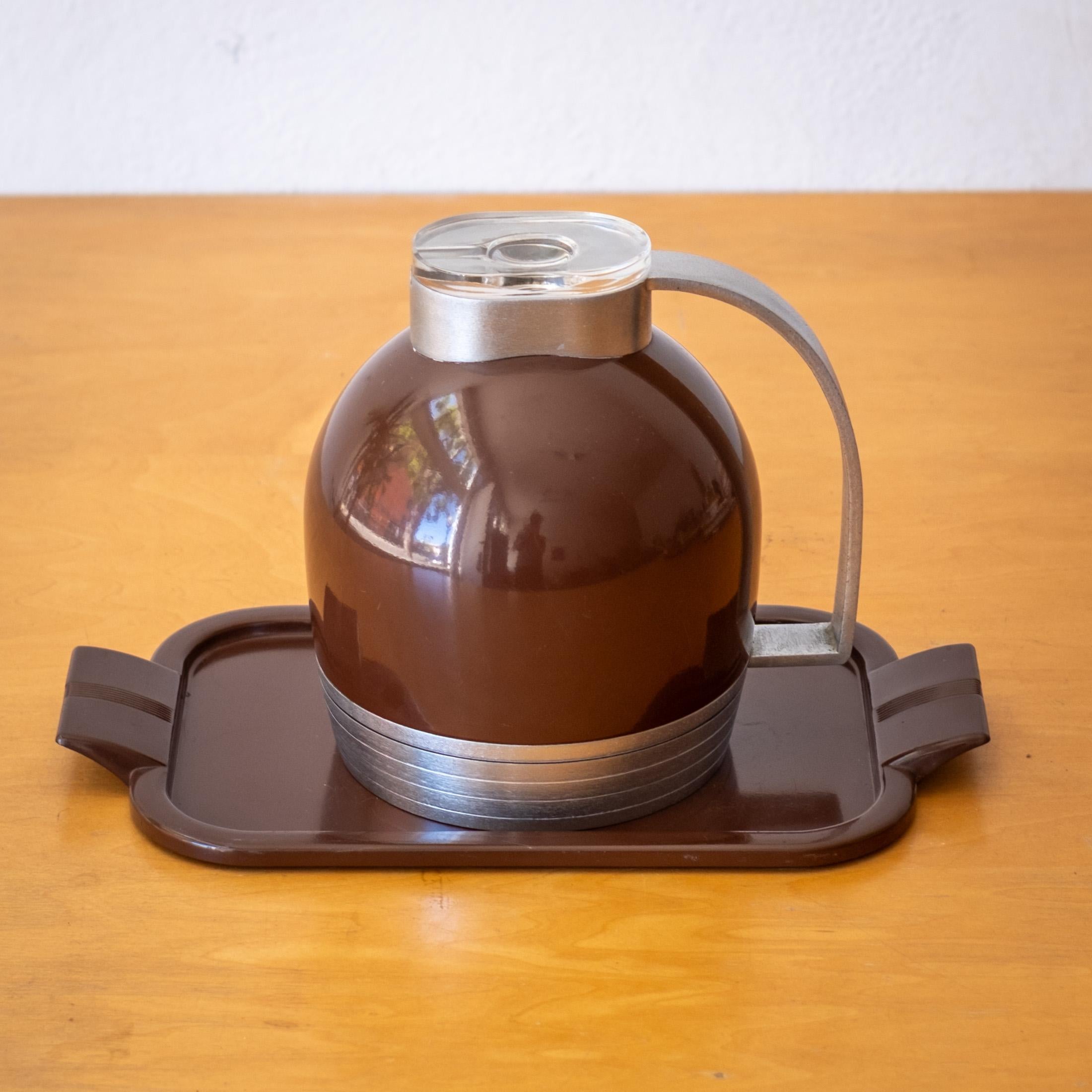 Mid-20th Century Streamline Moderne Machined Aluminum Thermos No 539 by Henry Dreyfuss For Sale