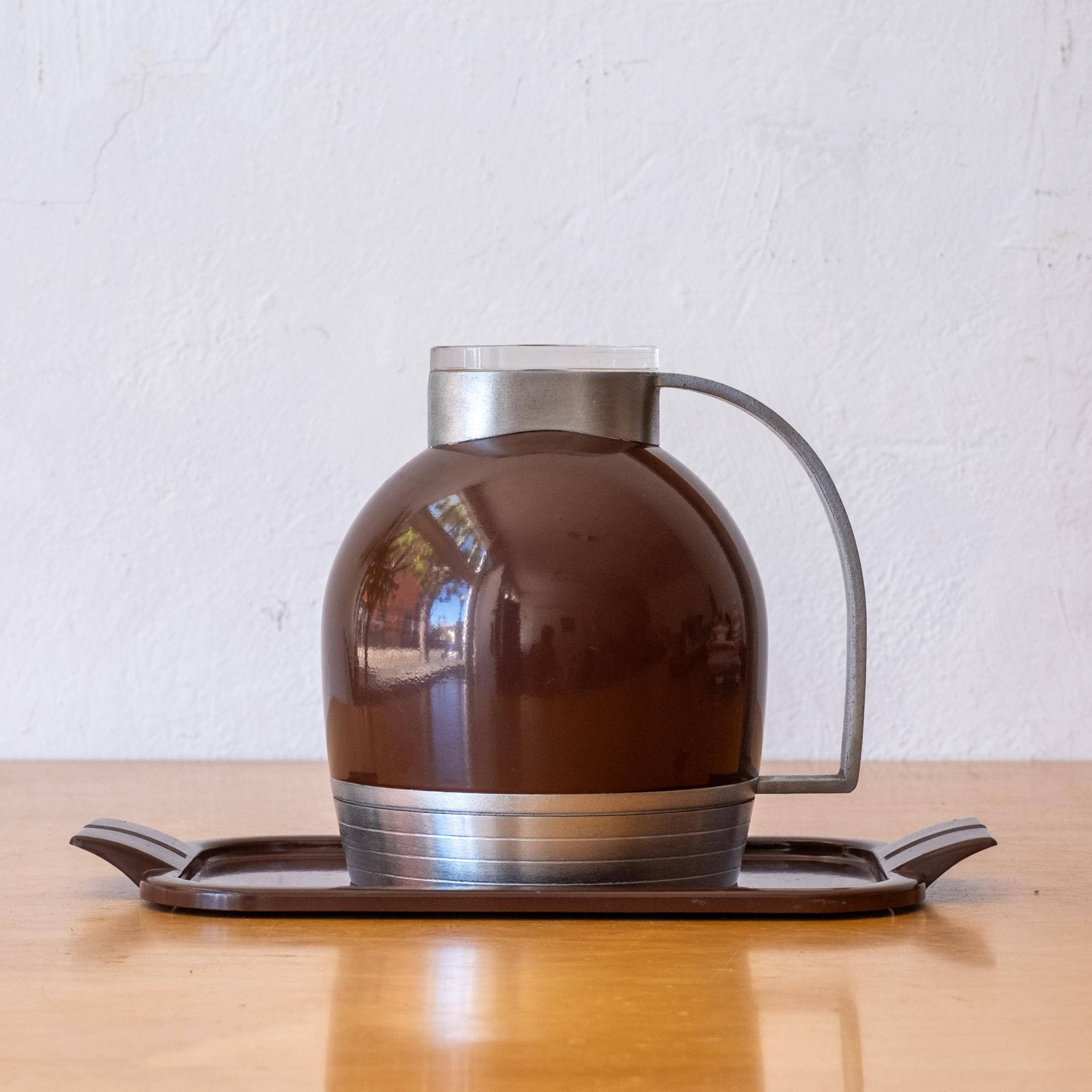 Streamline Moderne Machined Aluminum Thermos No 539 by Henry Dreyfuss For Sale 1