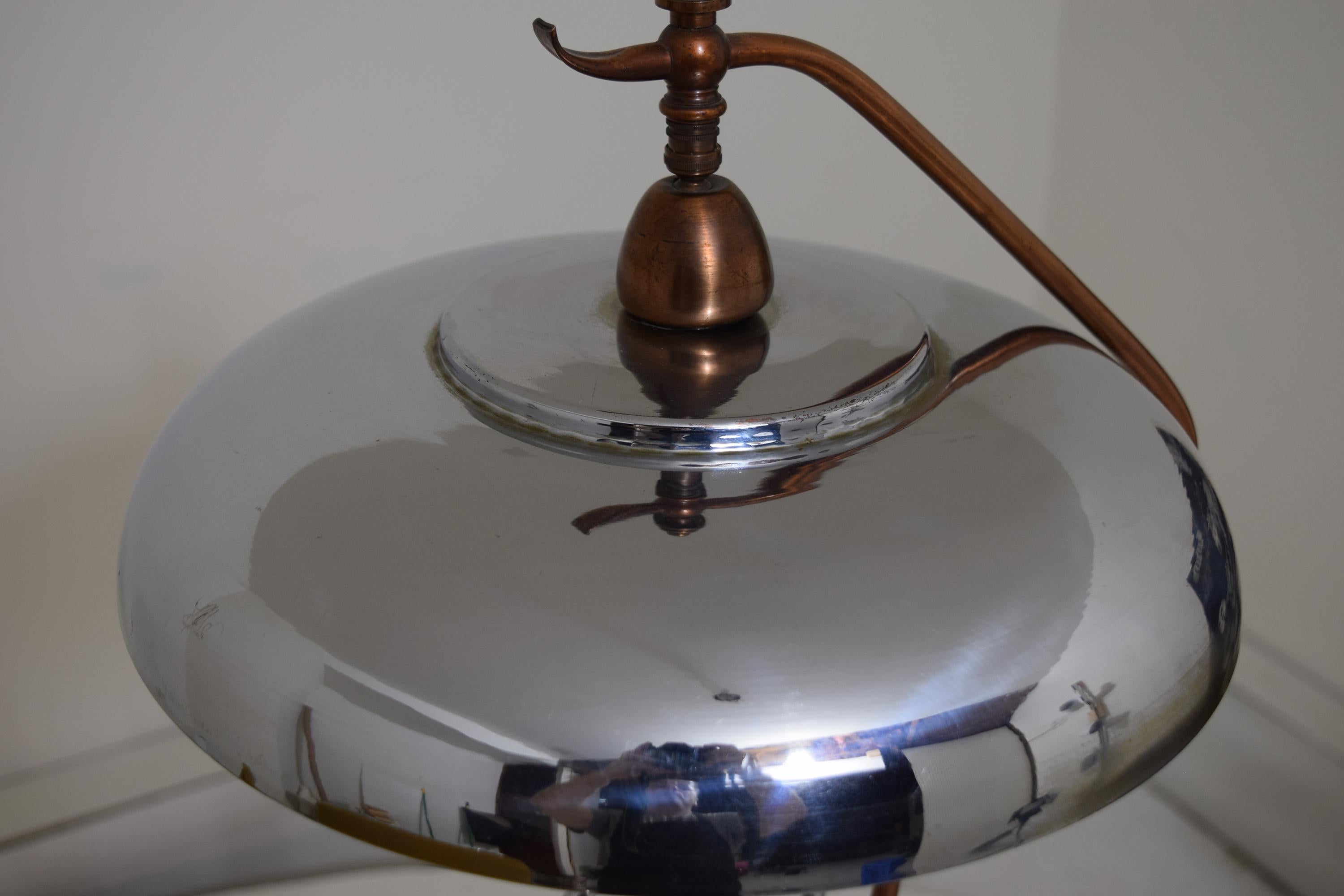 Mid-20th Century Streamlined Moderne Floor Lamp Attributed to KEM Weber