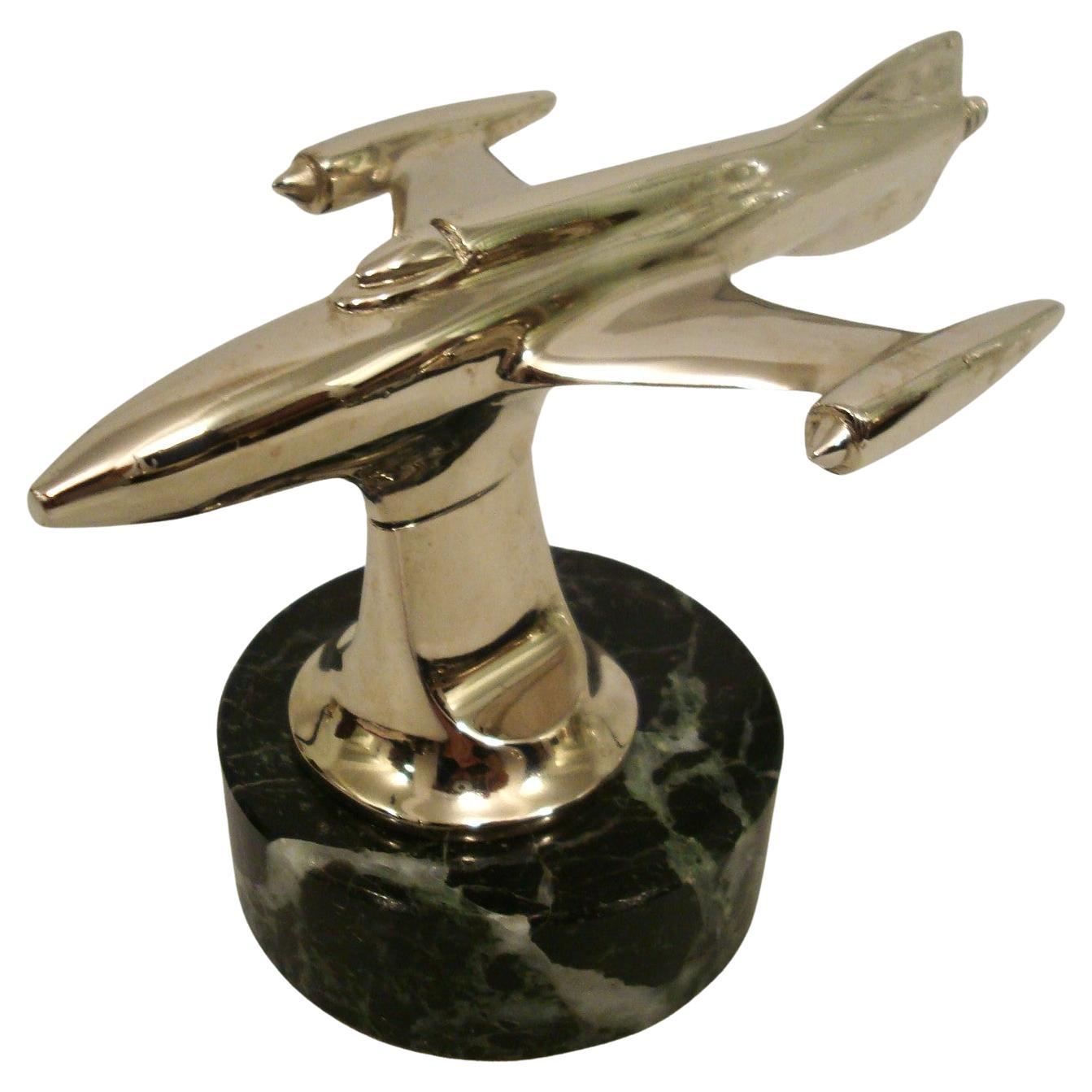 Streamlined Moderne / Mid Century  Aviation Desk Paperweight