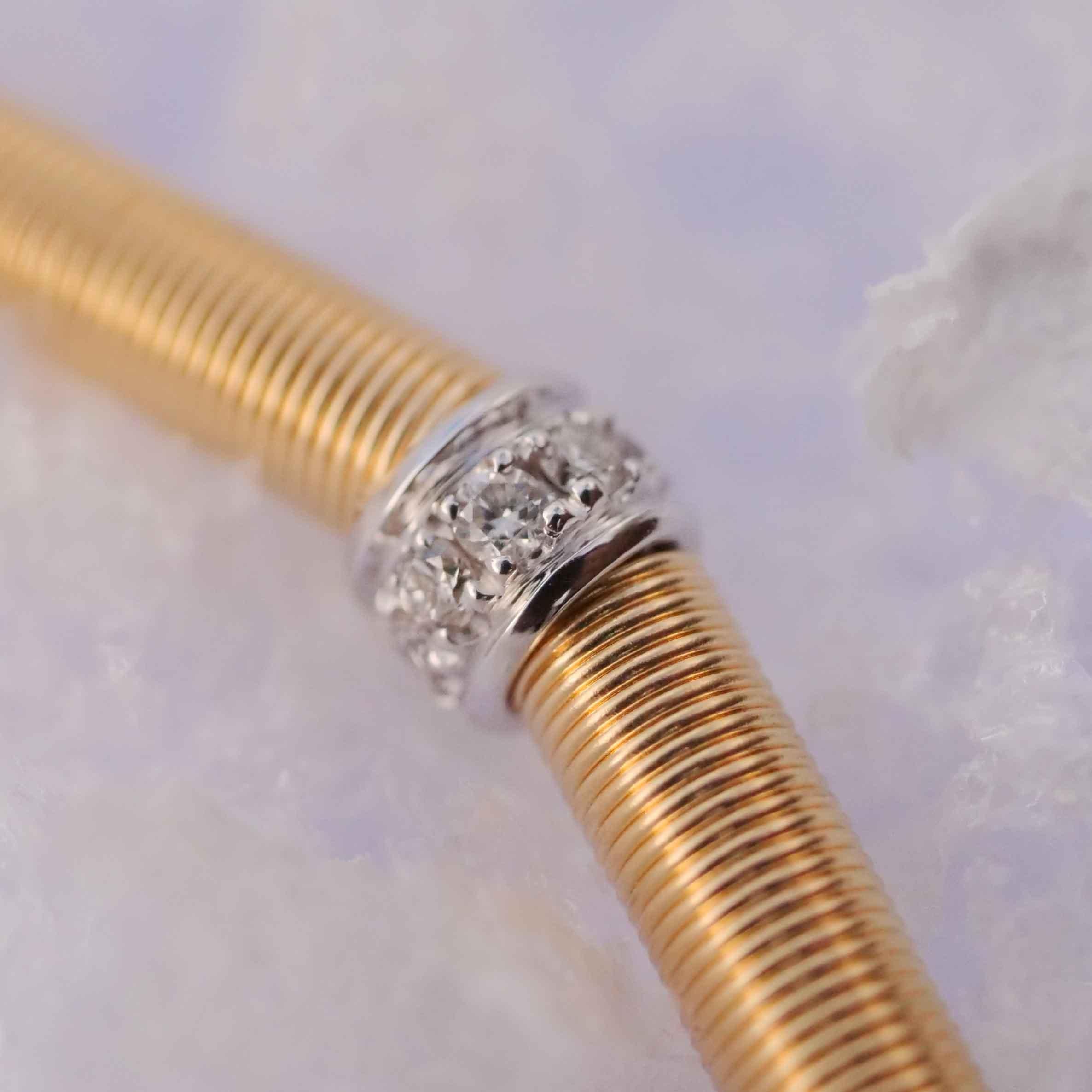 Bracciale Brilliante Edera Oro Avvolgimento a filo Silhouette di precisione Germania in vendita 1