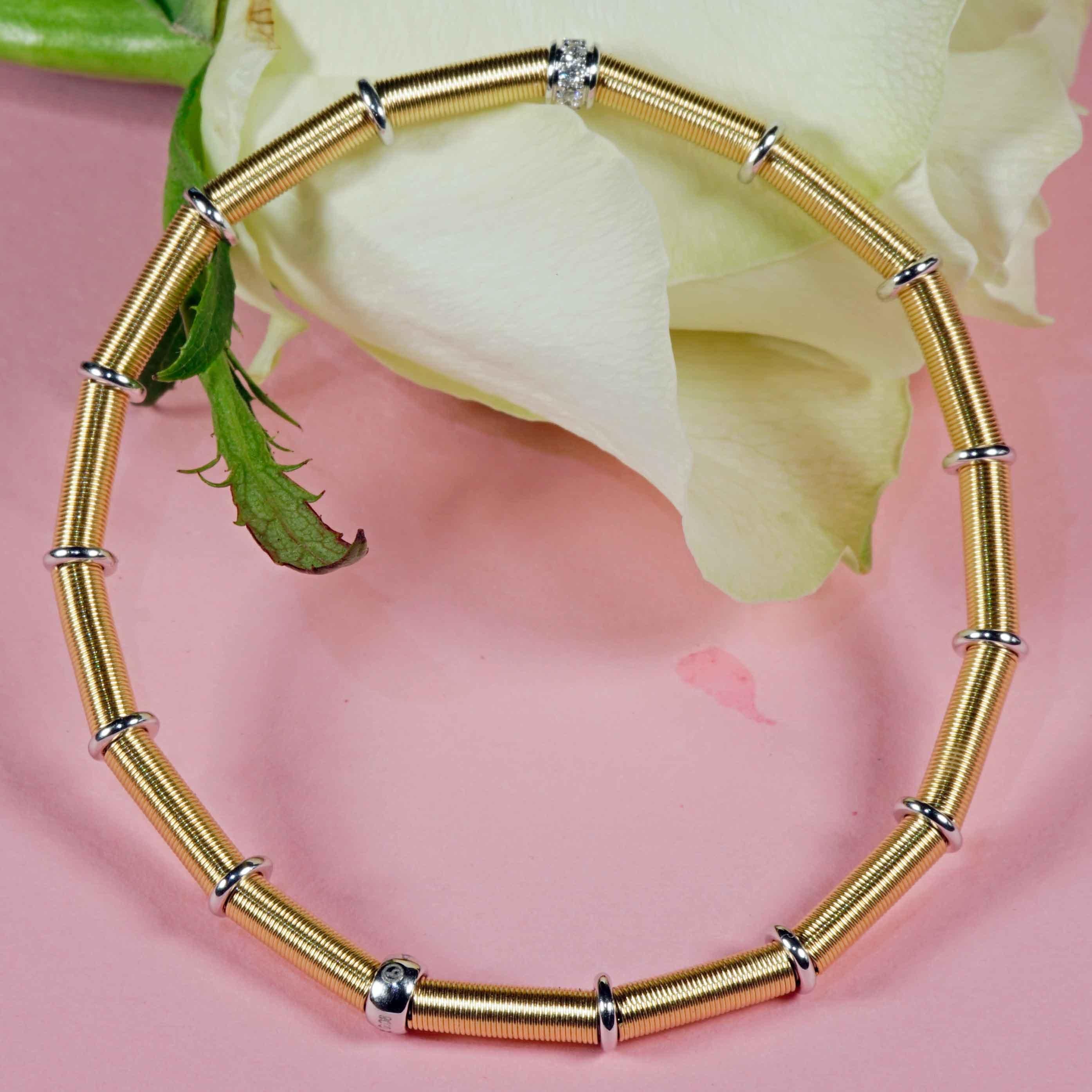 Bracciale Brilliante Edera Oro Avvolgimento a filo Silhouette di precisione Germania in vendita 3