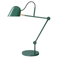 'Streck' Adjustable Table Lamp by Joel Karlsson for Örsjö in Pine Green