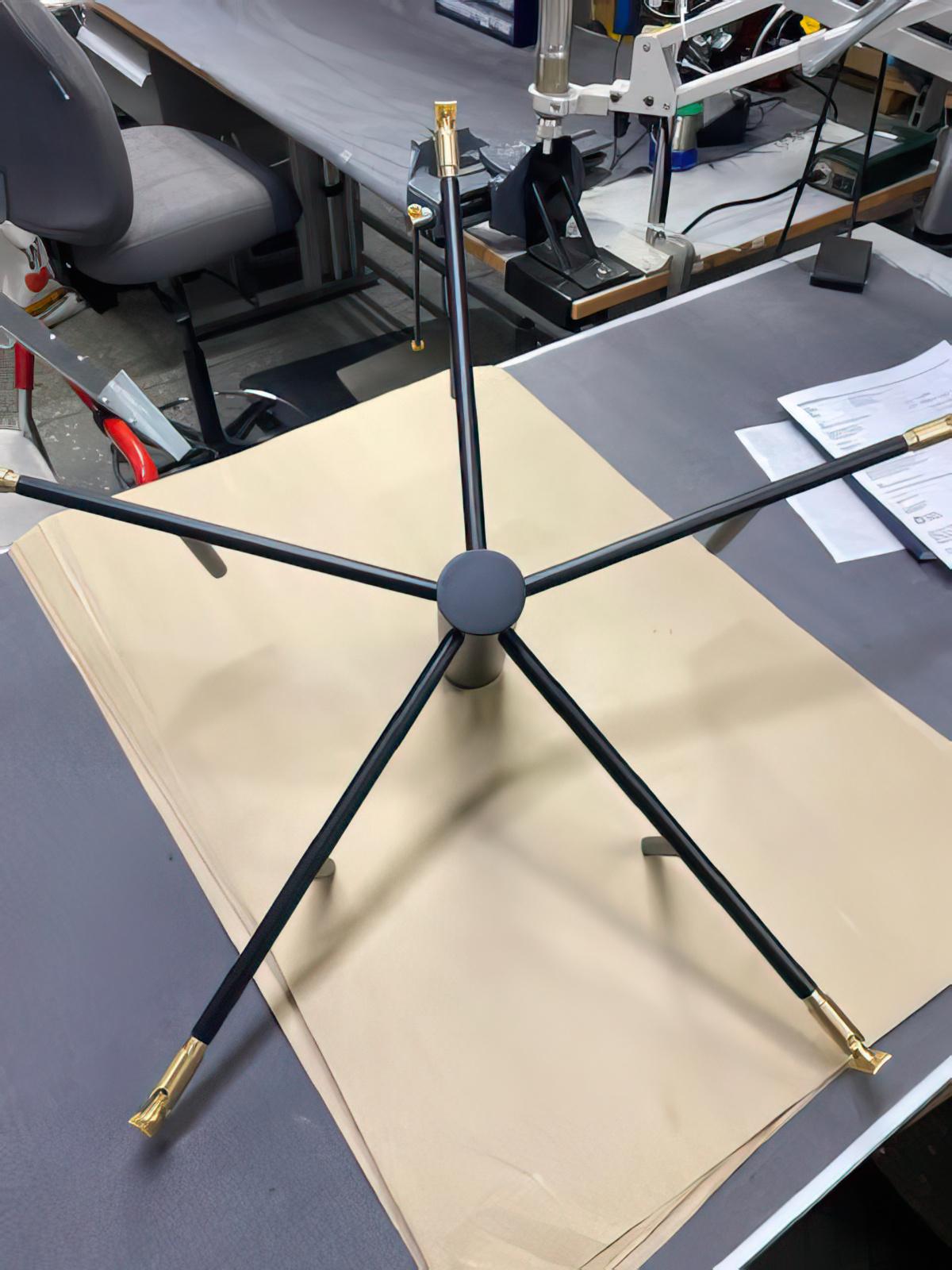 'Streck' Adjustable Table Lamp by Joel Karlsson for Örsjö in Warm Gray For Sale 9