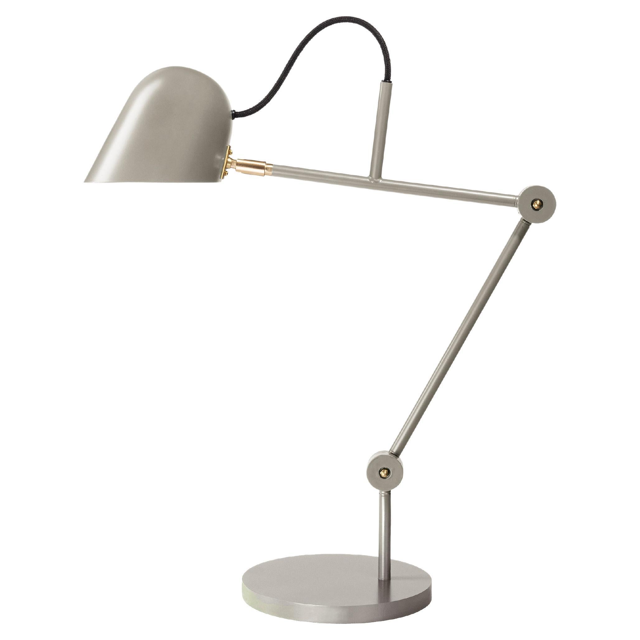 Lampe de table ajustable ''Streck'' par Joel Karlsson pour Örsjö en gris chaud