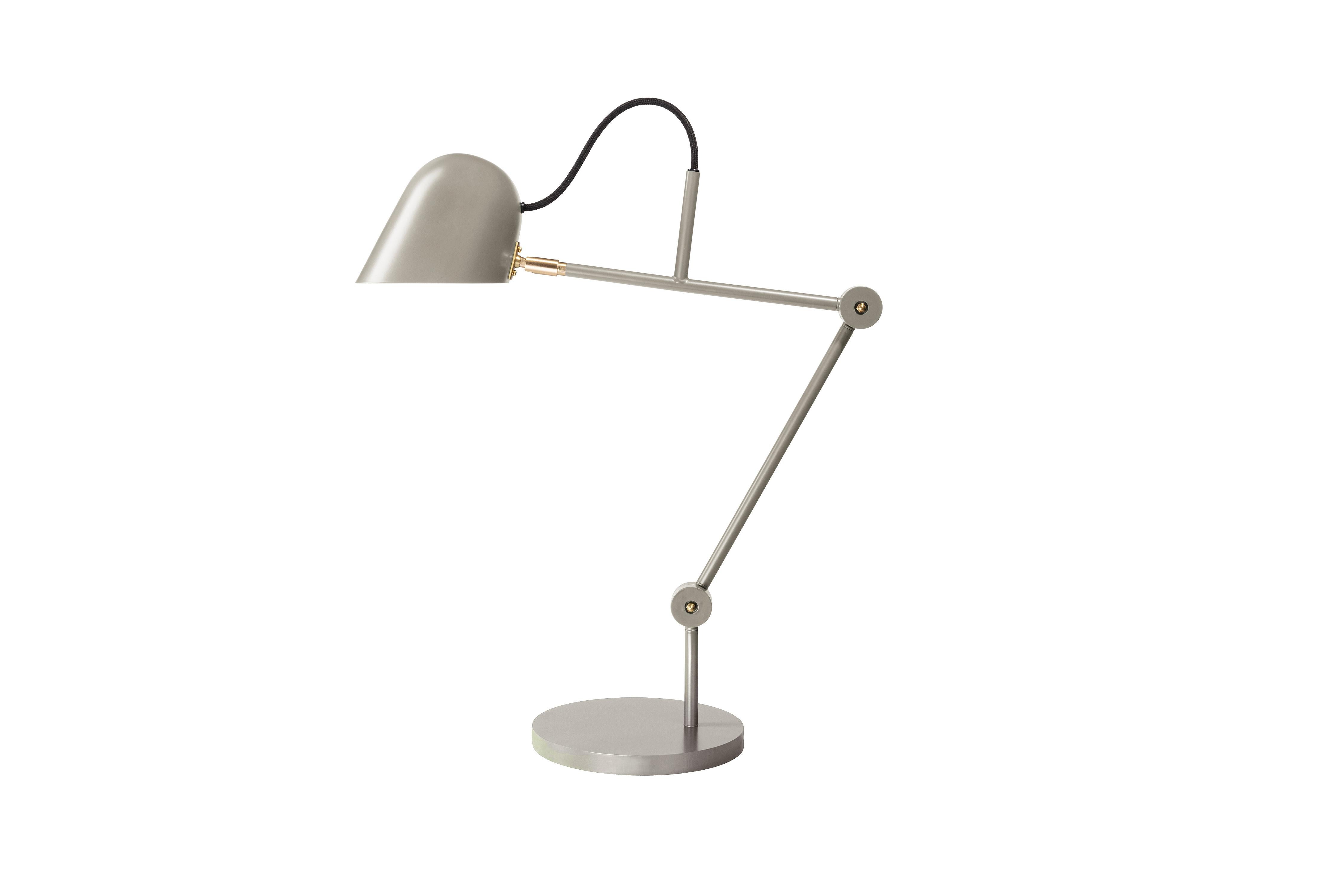 'Streck' Adjustable Table Lamp by Joel Karlsson for Örsjö in White For Sale 5