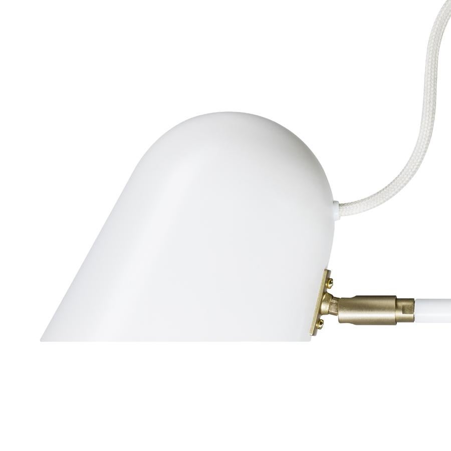 Mid-Century Modern 'Streck' Adjustable Table Lamp by Joel Karlsson for Örsjö in White For Sale