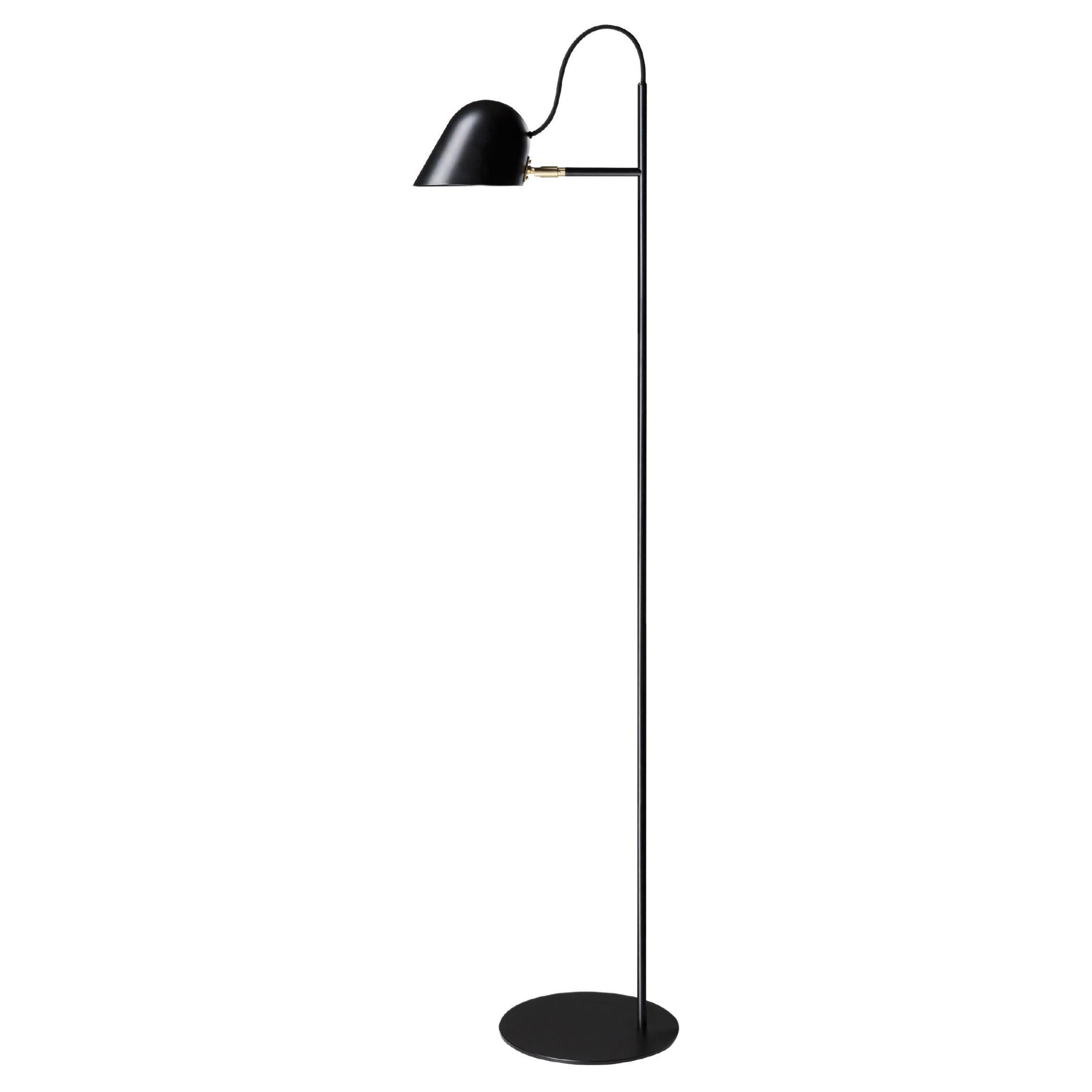 Lampada da terra 'Streck' di Joel Karlsson per Örsjö in nero