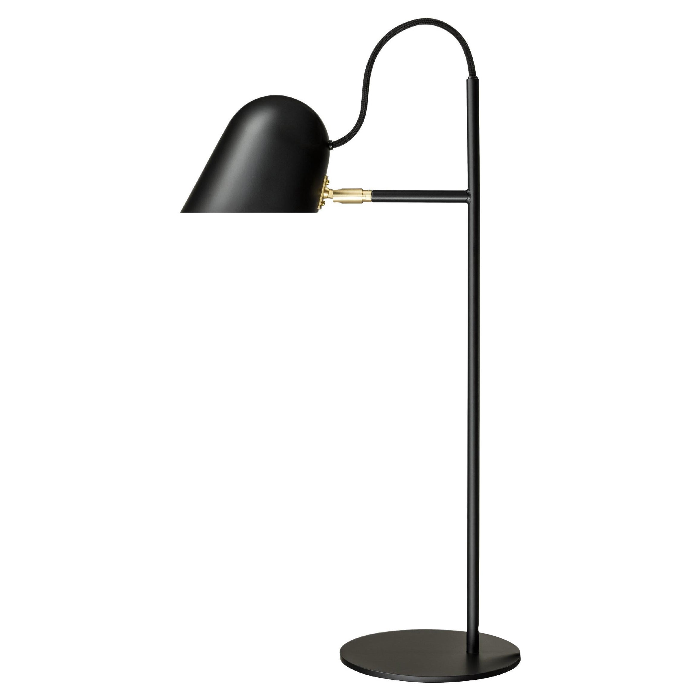 Lámpara de mesa 'Streck' de Joel Karlsson para Örsjö en negro