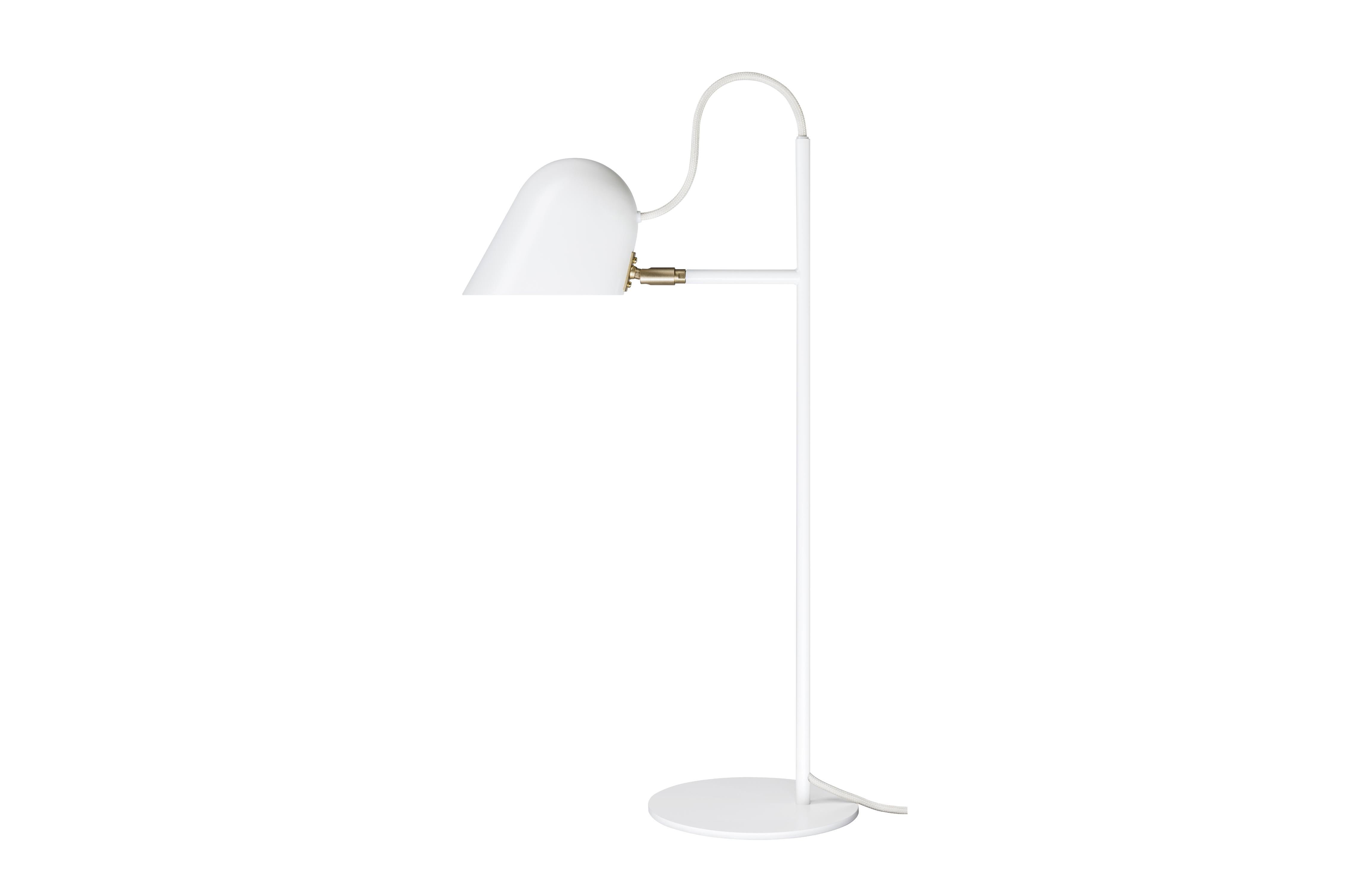 XXIe siècle et contemporain Lampe à poser 'Streck' de Joel Karlsson pour Örsjö en blanc en vente