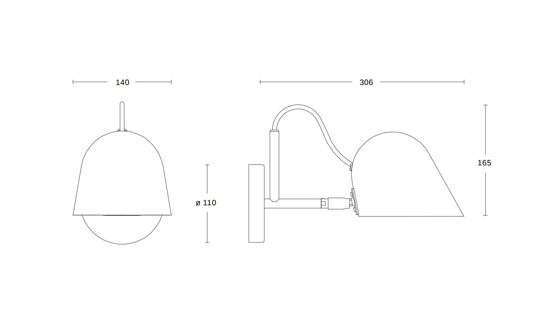 Mid-Century Modern 'Streck' Wall Light by Joel Karlsson for Örsjö in White For Sale