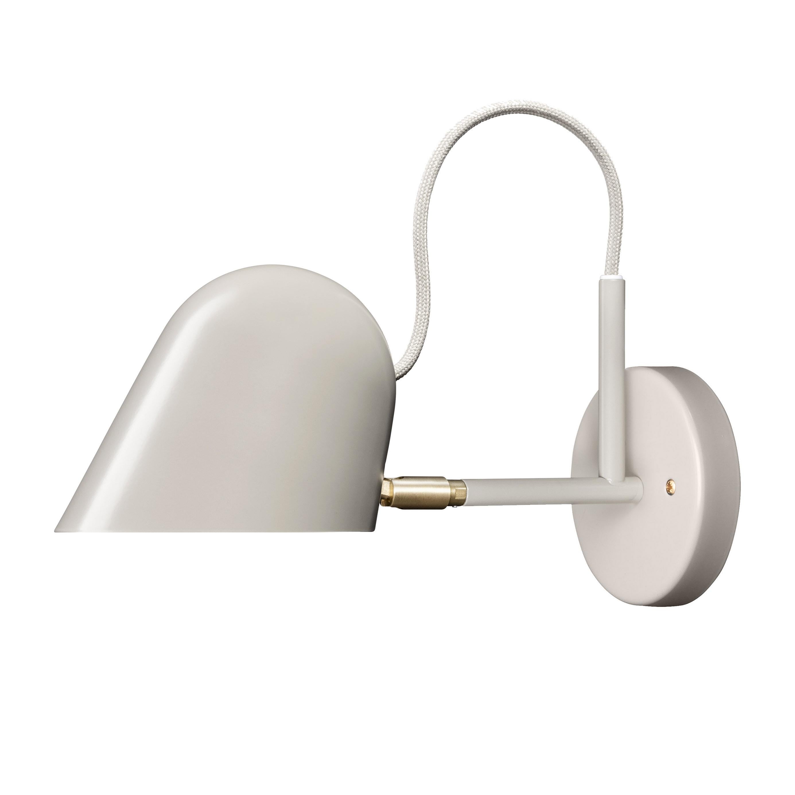 'Streck' Wall Light by Joel Karlsson for Örsjö in White In New Condition For Sale In Glendale, CA