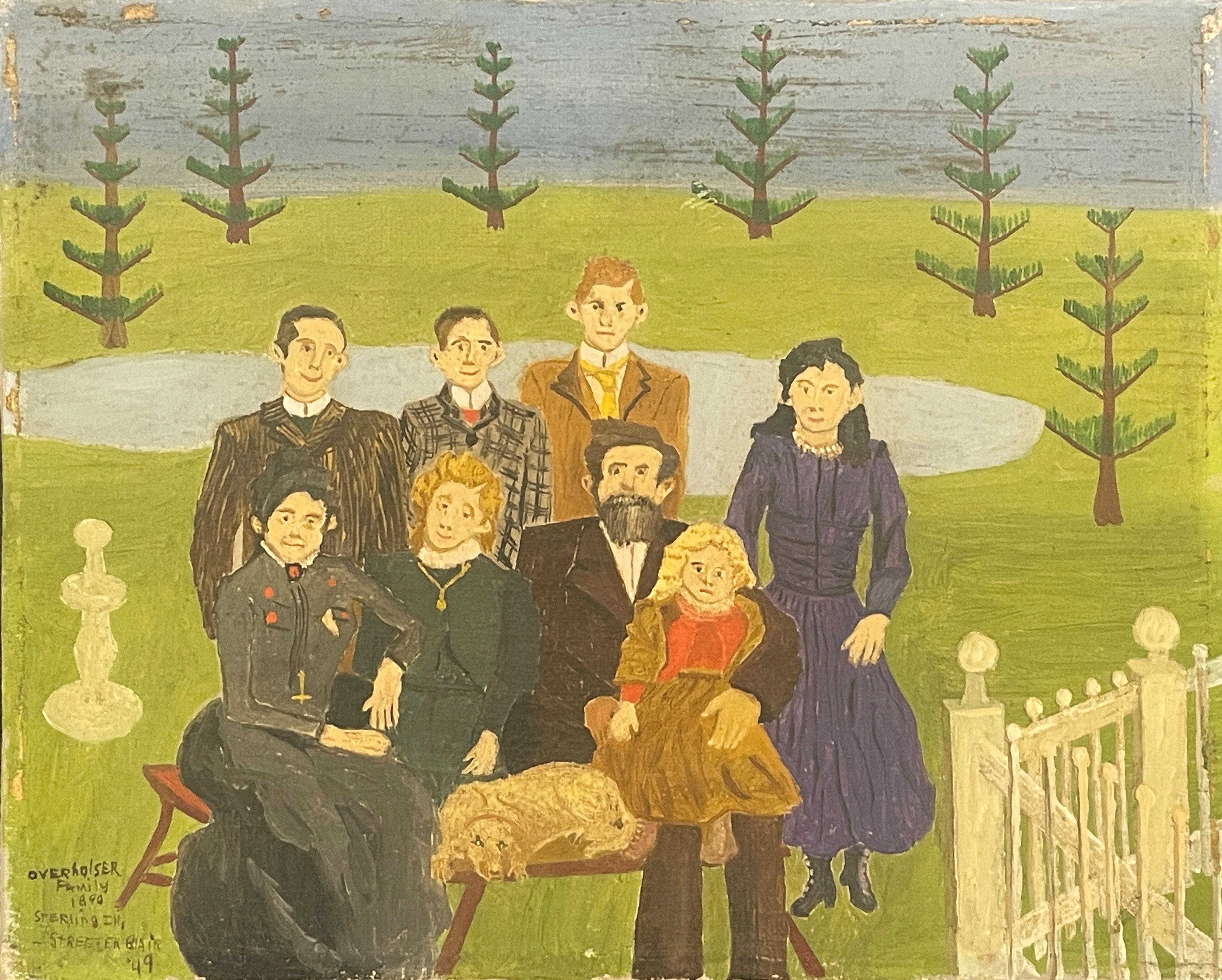 "Familia Overholser, 1890, Sterling, Illinois" Streeter Blair, 1949 Pintura