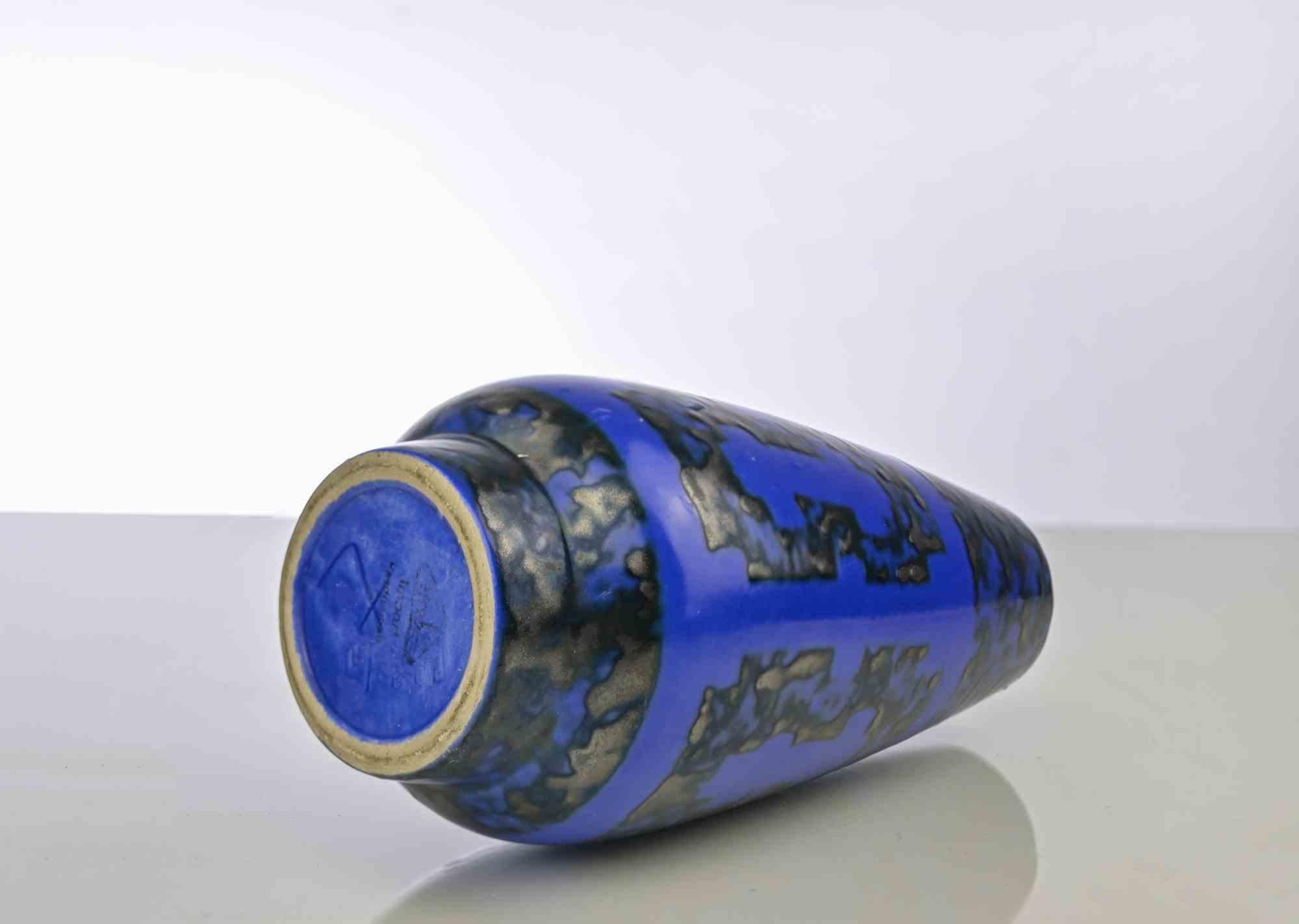 Italiano Vaso blu Strehla, Italia, anni '50 in vendita