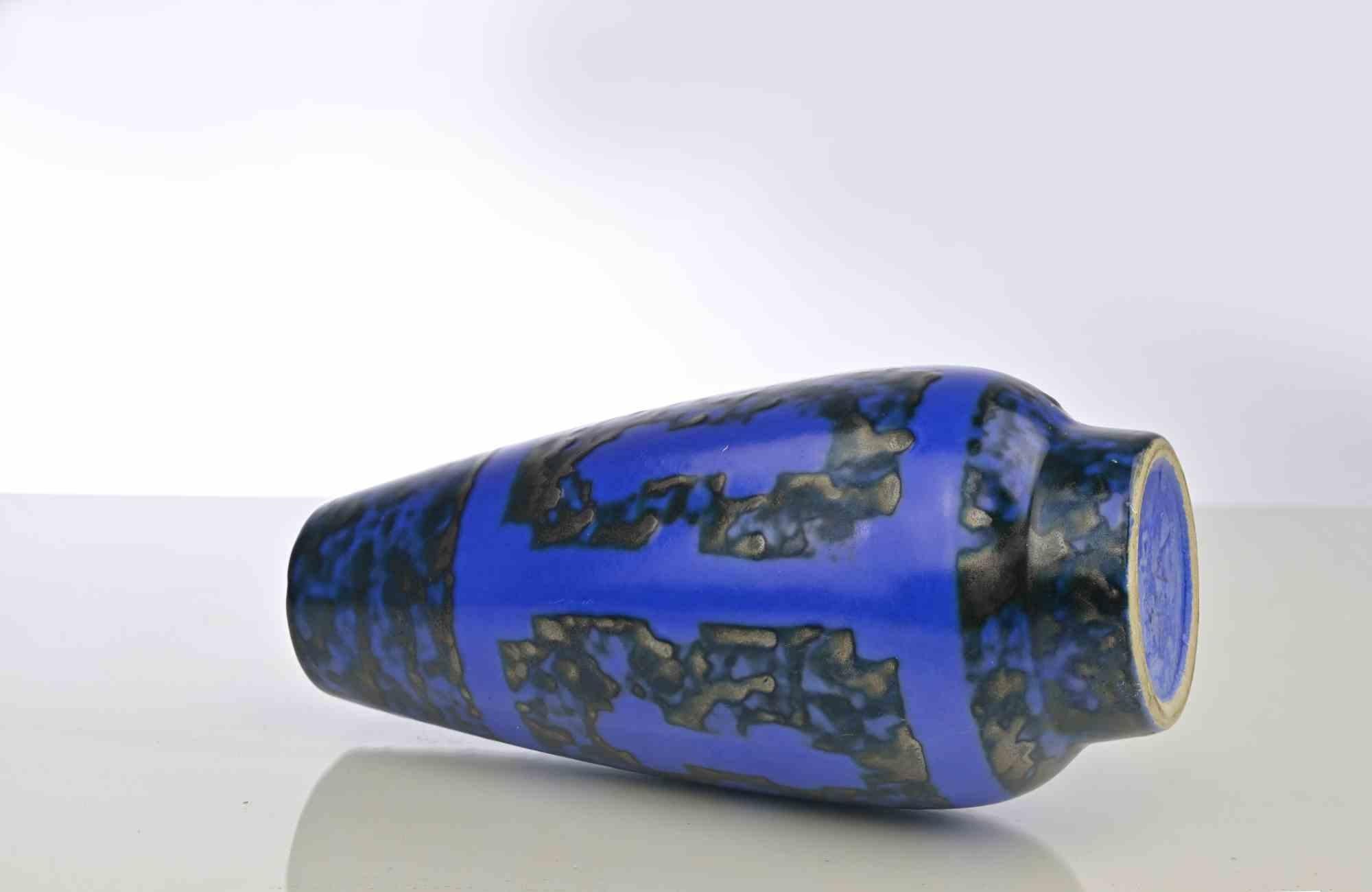Vaso blu Strehla, Italia, anni '50 In condizioni buone in vendita a Roma, IT