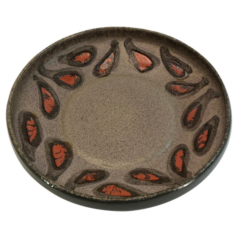 Strehla Ceramic East-Germany Bowl Dish GDR, 1960s For Sale