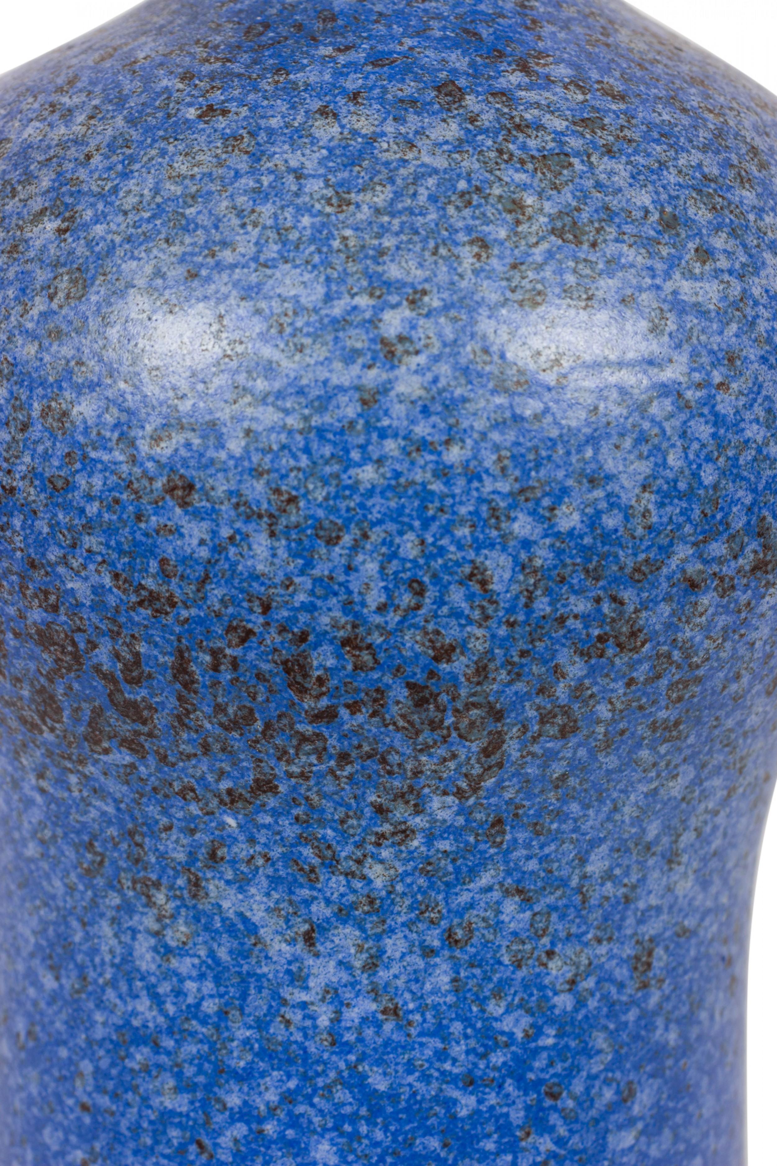 blue speckled vase