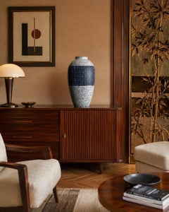 Strehla Mid-Century Ceramic Vase, Germany, 1970s, Lamp Base Option