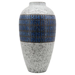 Strehla Mid-Century Ceramic Vase, Germany, 1970s, Lamp Base Option