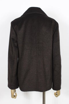 Strenesse Braun Wolle Mohair Soft Kurzmantel 2000s