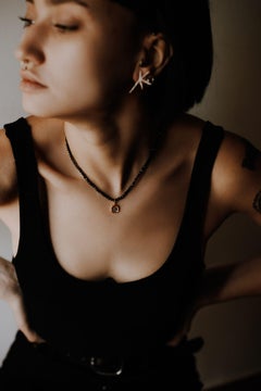 Strength Ancient Gold Necklace with Diamond