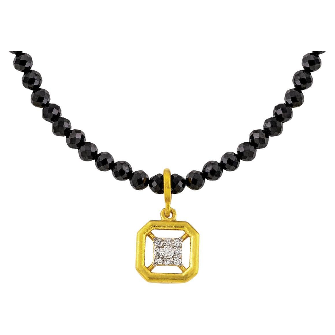 Collier d'antiquités Strength avec diamant en vente