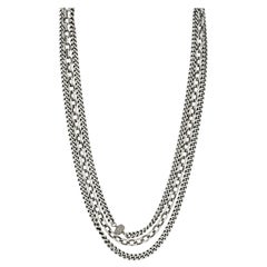 Strength, Beauty, and Power Triple Layer Chain Necklace