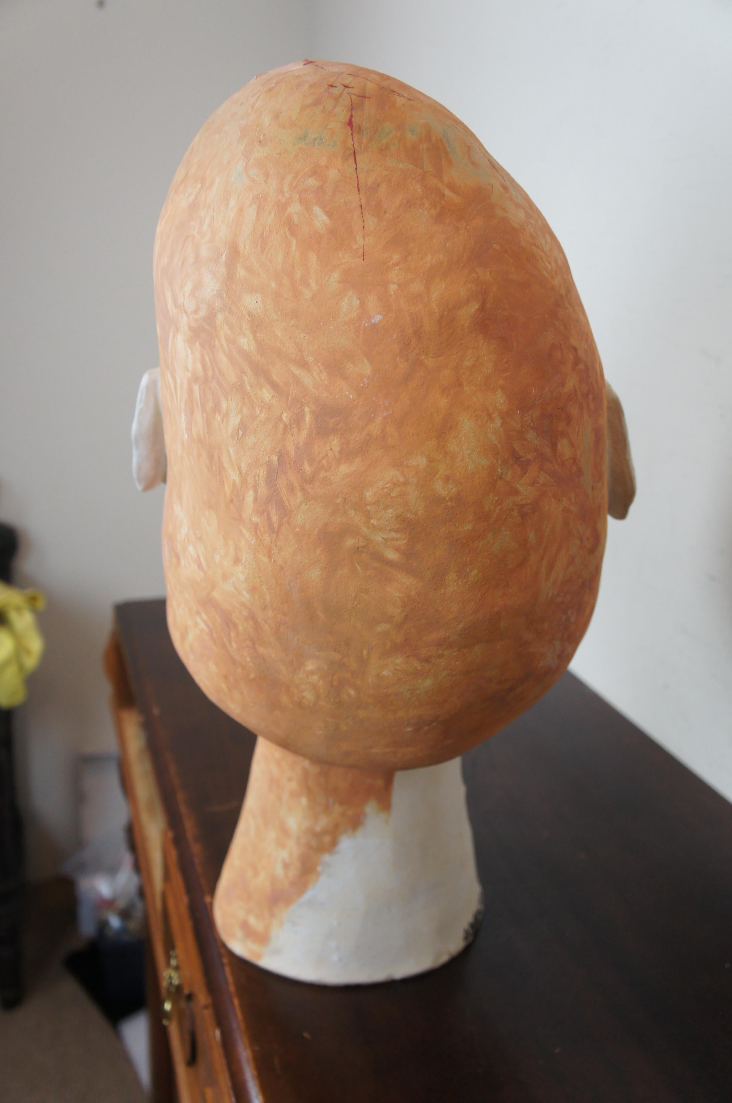 Clay Stress by Deborah Ballard Art Sculpture Figural Head Bust 1986 Contemporary For Sale