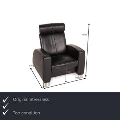 Stressless Arion Leather Armchair Black Relax Function