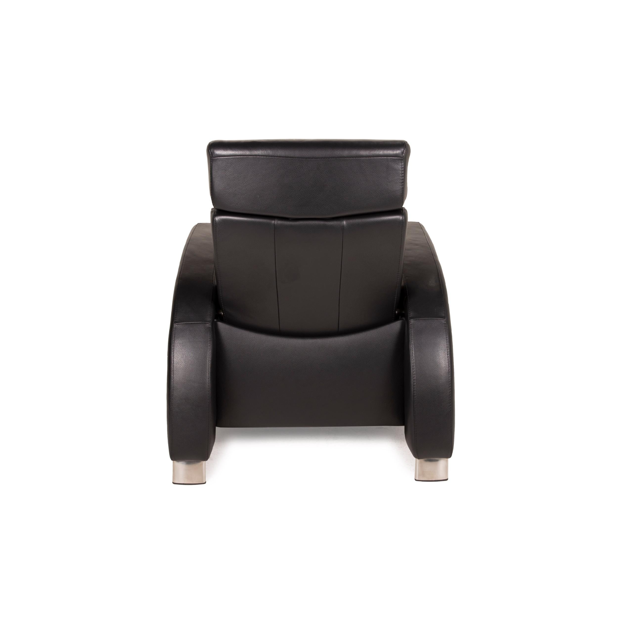 Stressless Arion Leather Armchair Black Relax Function For Sale 2