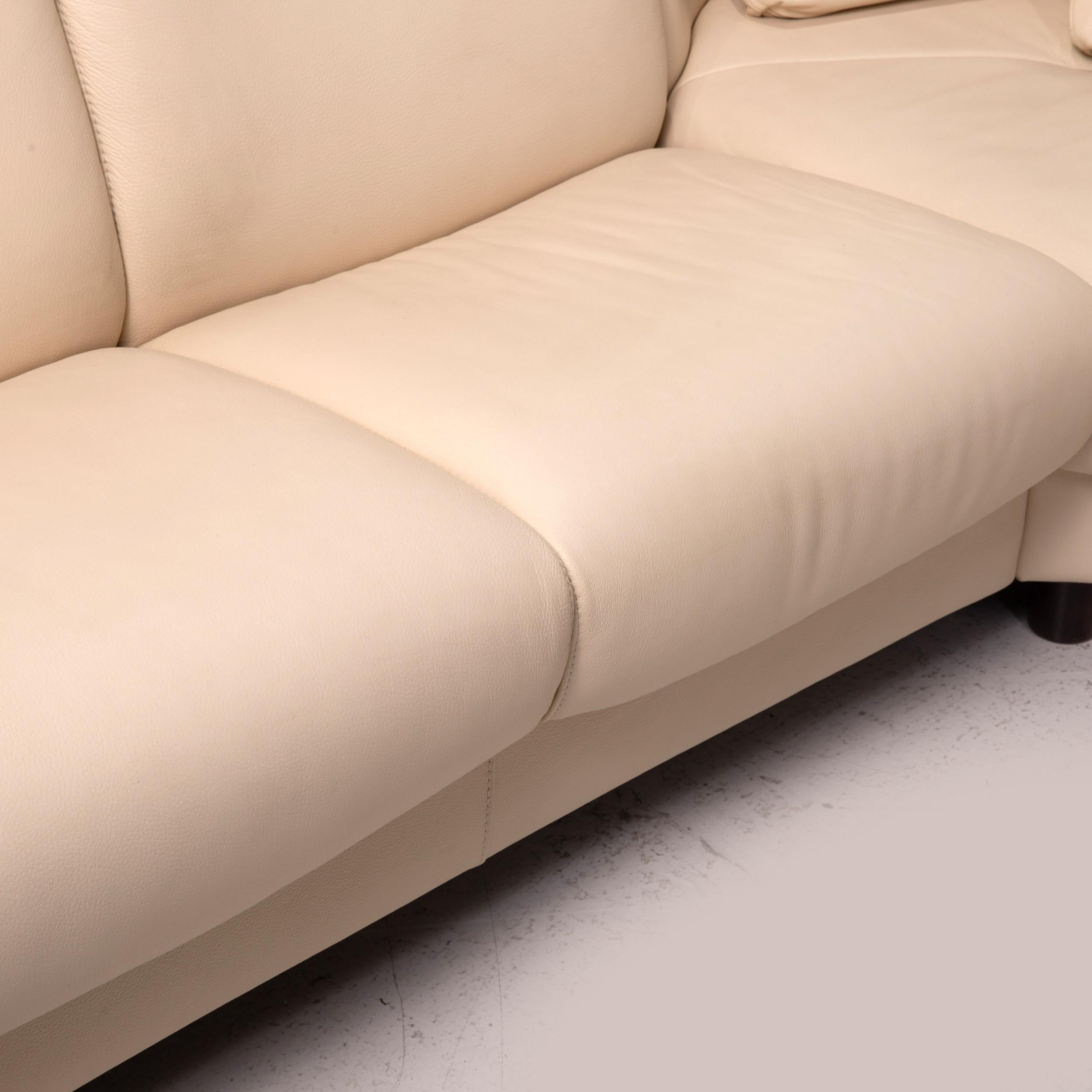 Modern Stressless Arion Leather Corner Sofa Cream Relax Function Sofa Couch For Sale