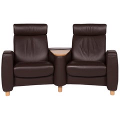 Stressless Arion Leather Sofa Brown Two-Seat