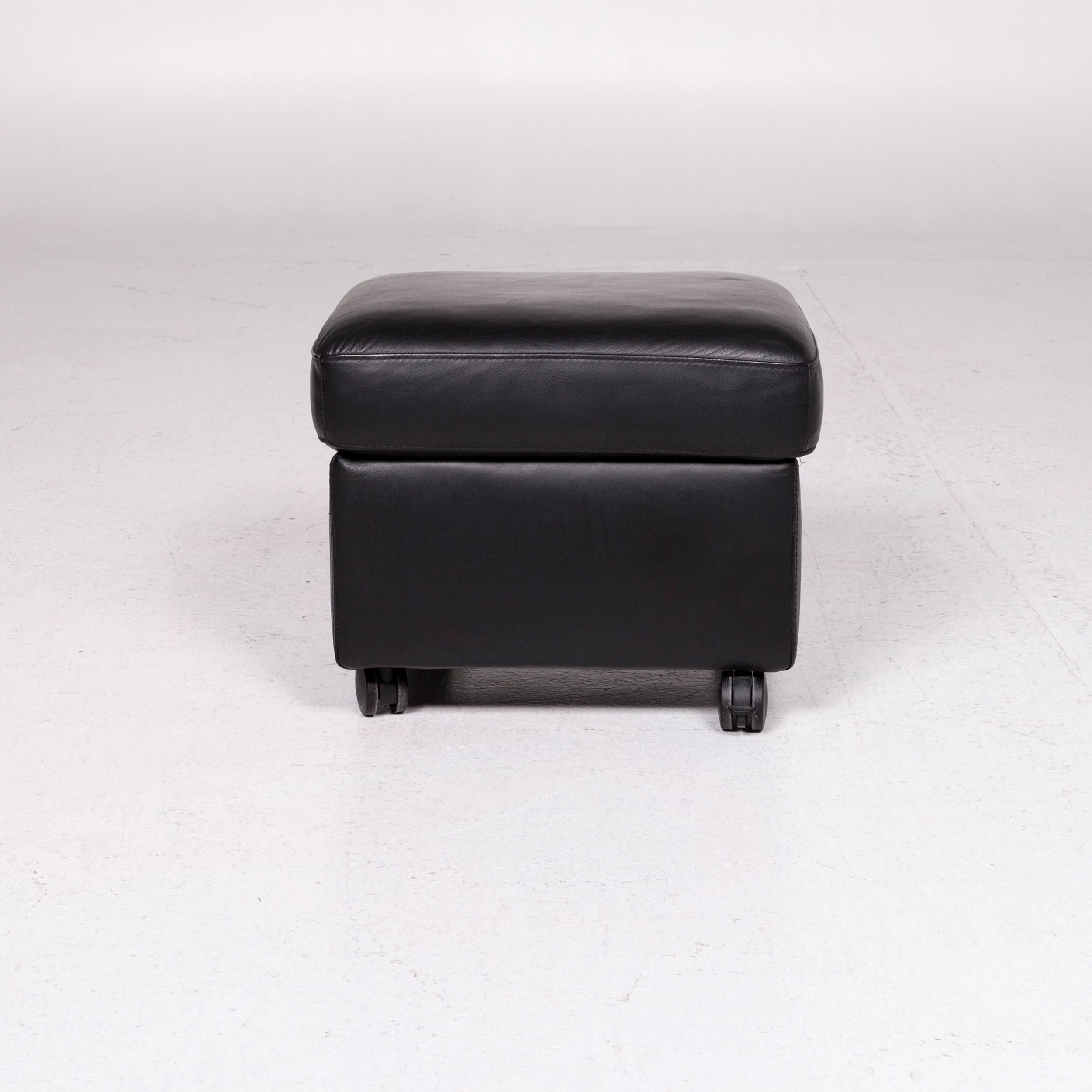 Stressless Arion Leather Stool Black Function 1