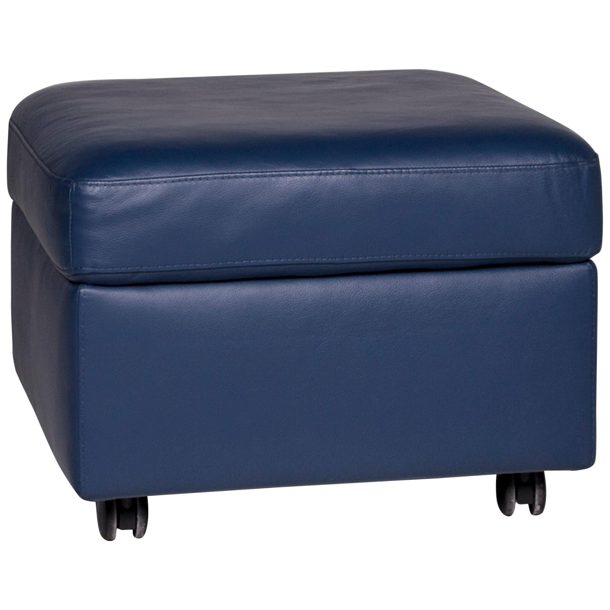 Blue Animal Skin Footstools 6 For Sale on 1stDibs