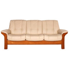Stressless Buckingham canapé en cuir crème canapé trois places Feature Couch