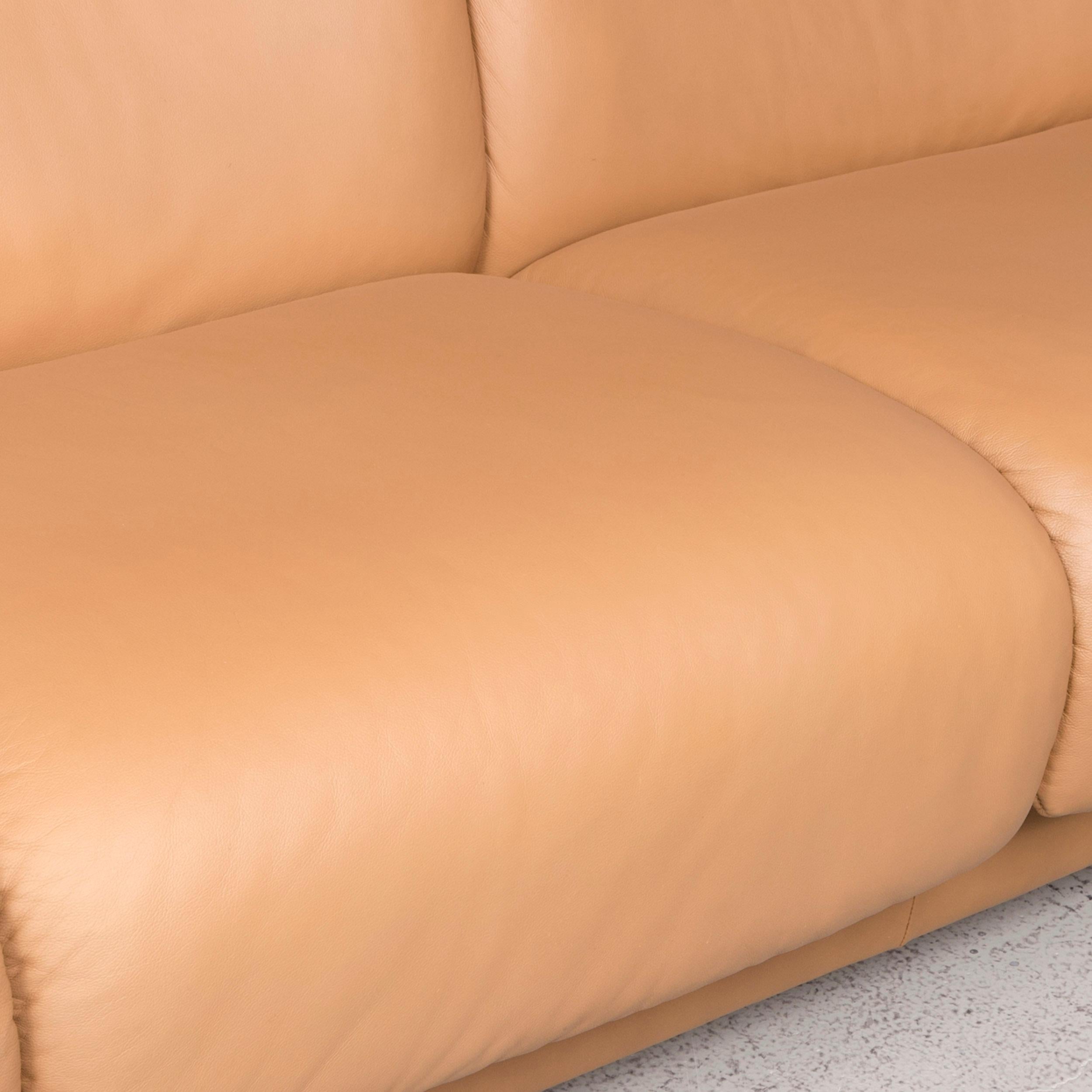 Norwegian Stressless Designer Leather Sofa Brown Genuine Leather Three-Seat Couch Relax