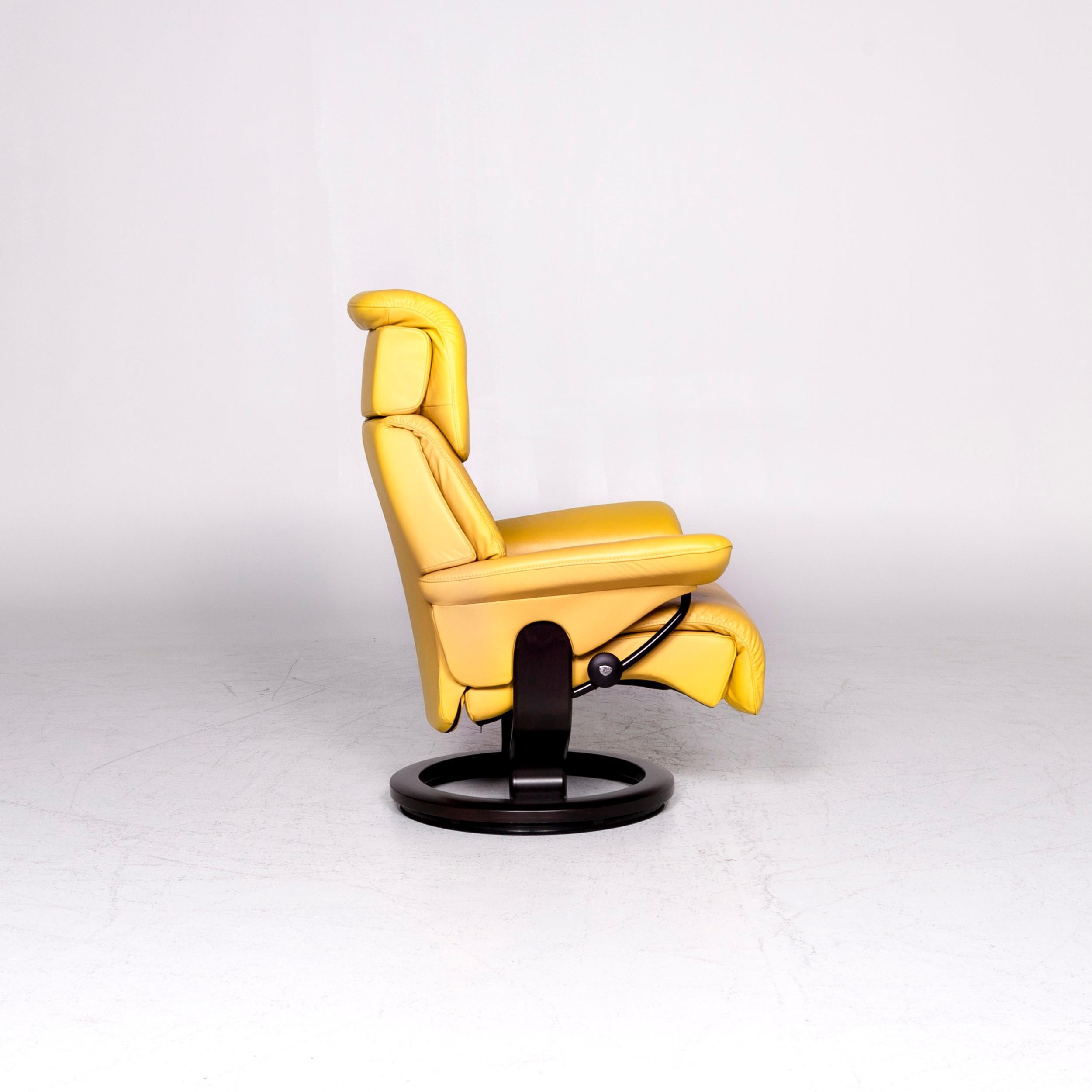 Stressless Dream Designer Ledersessel Gelb Relax Funktionsset 4