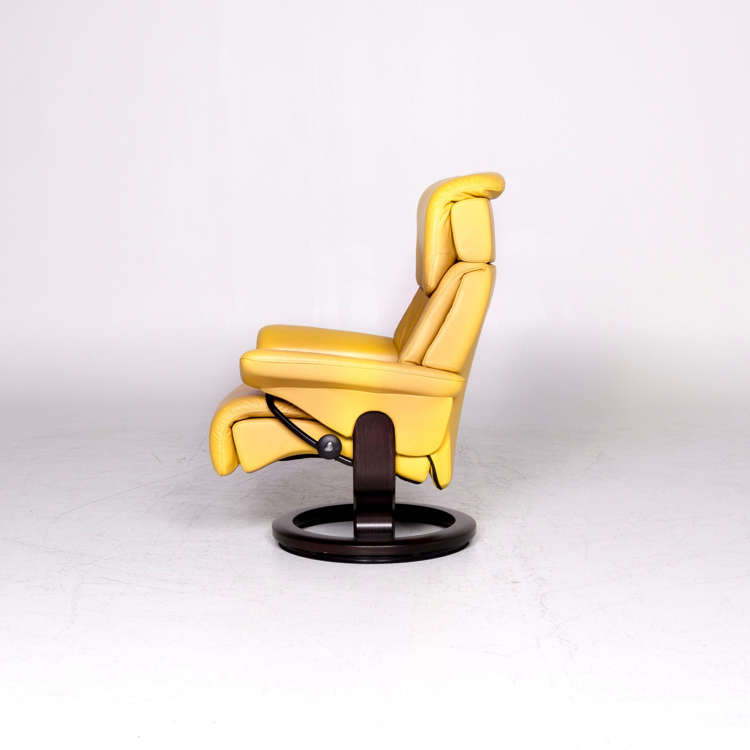 Stressless Dream Designer Ledersessel Gelb Relax Funktionsset 6